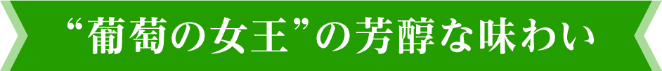 “葡萄の女王”の芳醇な味わい