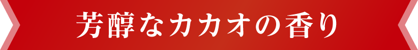 芳醇なカカオの香り
